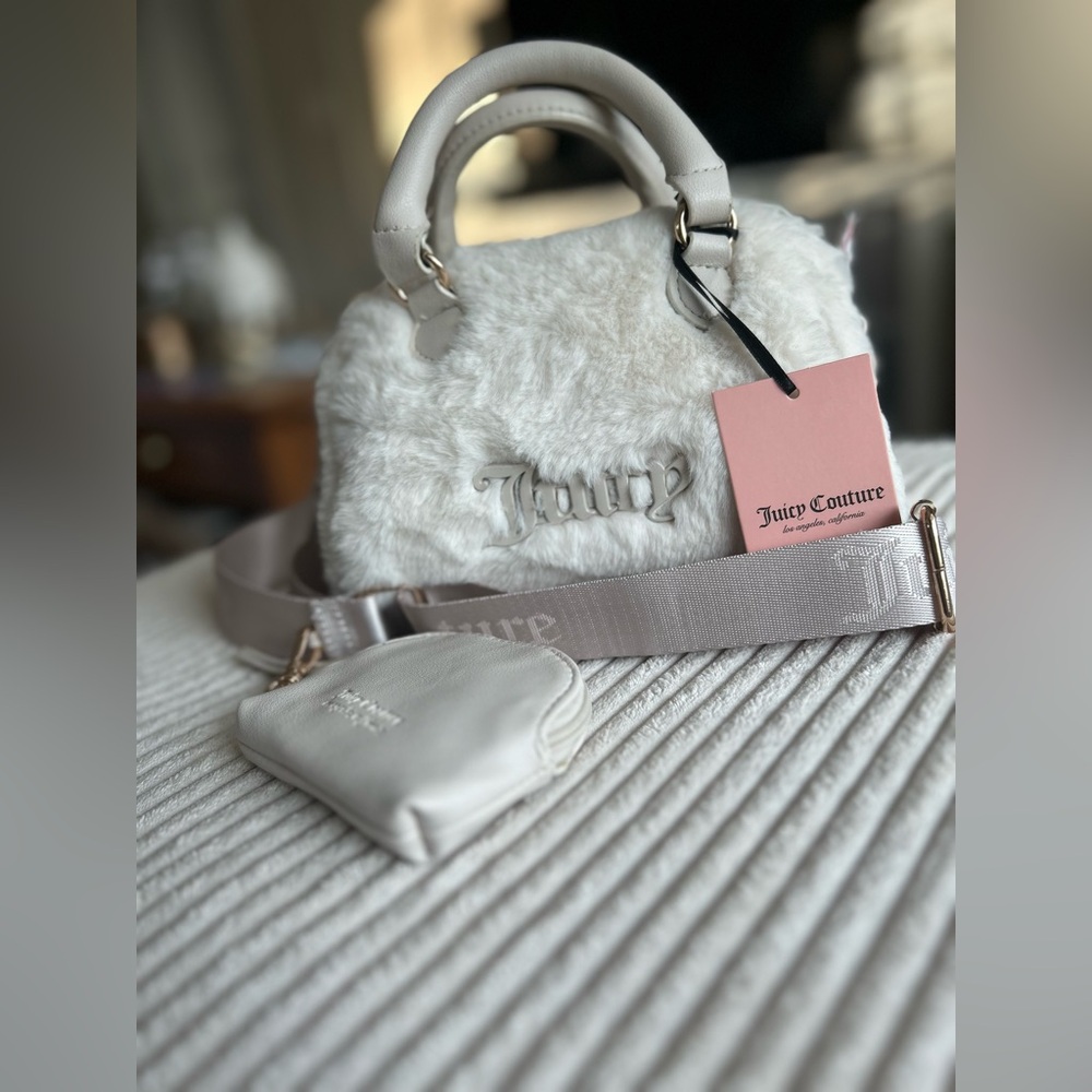 Juicy Couture Semi Charmed Satchel in “Angel”